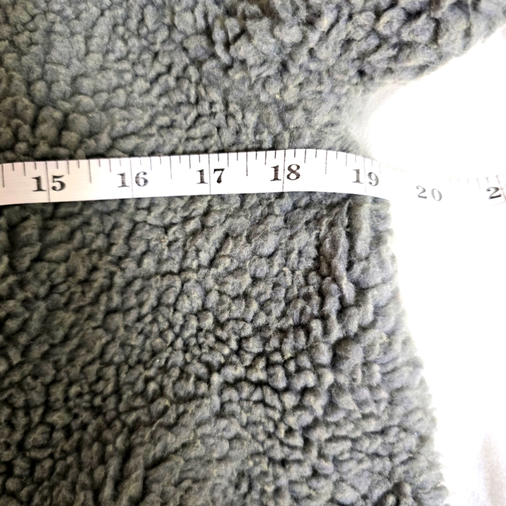BDG Sage Gray Green Sherpa Teddy  Jacket Jacket Size S-P - Picture 7 of 13